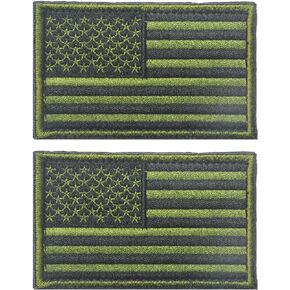 2pcs USA Flag American Thin Blue Line Patch Patch Patch Patch Patch Patch and Loop Thebique Stapique (Line Line Dark Dark)