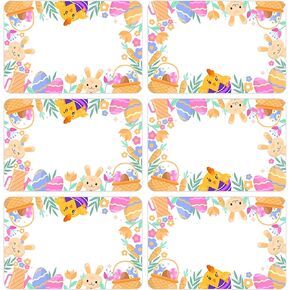 180 PCS اسم عيد الفصح ملصقات ، ملصقات اسم عيد الفصح ملصقات هدية ملصقات اسم الملصقات لعطلة عيد الفصح العطلة الالتفاف على ملابس المدارس تنظيم جرة ، 3 × 2 بوصة
