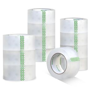 Ultimate Packaging Tape 12-Roll Refill - Professional Grade Strong Seal Adhesive for Moving, Shipping, Storage 75yd x 1.88"