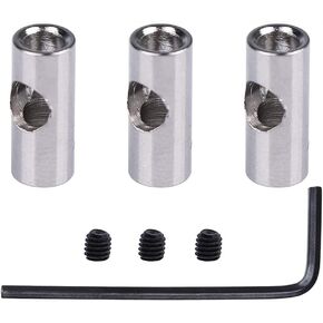 استبدال Kingval 3pcs المعادن RC محرك العمود ترس ترس المخفض مقرن محول محول تحويل الفتحات 5 مم إلى 3.175 مم (1/8 بوصة) متوافق مع 550 540 3650 سلسلة RC المحركات