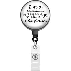Bekech Airplane Mechanic Badge حامل الطائرات مهندس هدايا أنا ميكانيكي أنا أصلح الطائرات شارة مقطع هدايا الطيران