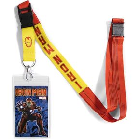 Ata-Boy Marvel Iron Man Lanyard Badge Holder, Comics Iron Man Lanyards for ID Badges - Marvel Iron Man Gifts & Merchandise…