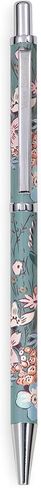 Vera Bradley Black Ink Ballpoint Pen with Gift Box, Green Metal Pen Accepts Standard Refills, Sunlit Garden Greek Sage in Saudi Arabia