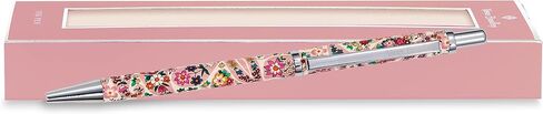 Vera Bradley Black Ink Ballpoint Pen with Gift Box, Green Metal Pen Accepts Standard Refills, Sunlit Garden Greek Sage in Saudi Arabia