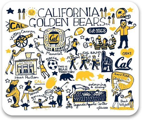 Mouse Pad, Fabric, University of California - Berkeley Standard/Classic Black in Saudi Arabia