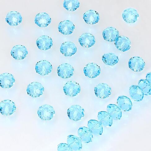 84pcs Glass Beads for Jewelry Making, 8mm Round Shape Multiple Faceted Spacer Beads Crystal Loose Beads for DIY Handcrafte Bracelet Necklace Earring,Pink in Saudi Arabia