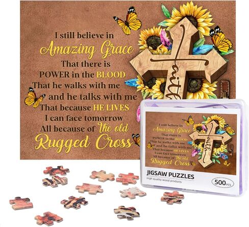 Christian Jesus and Lamb Puzzles for Adults 1000 Pieces Jesus Running After Lost Lamb Jigsaw Puzzles Religious Wooden Puzzle Family Activity Game Puzzle for Easter Christmas in Saudi Arabia