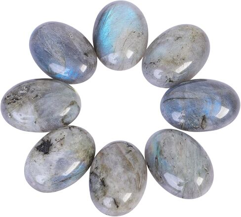 25x18mm Gemstone CAB Cabochon Flat Back Beads for Jewelry Making DIY Shaped 10Pcs, Moonstone in Kuwait