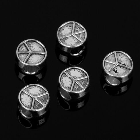RUBYCA 50pcs Tibetan Silver Tone Spacer Beads Fit European Charms Bracelet Dice Design in Saudi Arabia