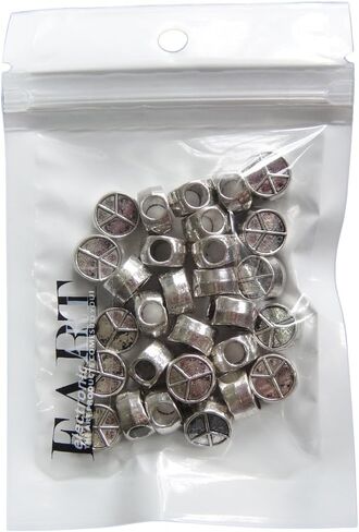 RUBYCA 50pcs Tibetan Silver Tone Spacer Beads Fit European Charms Bracelet Dice Design in Saudi Arabia