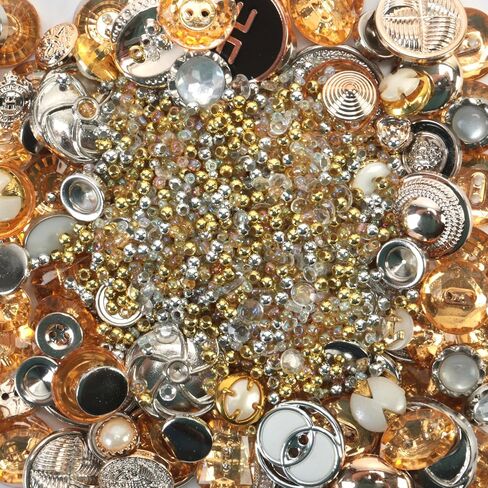 Blumenthal Lansing 10000BA76 Favorite Findings Sewing Supplies Craft Buttons, 1.6 Oz, Metallic Collection in Kuwait