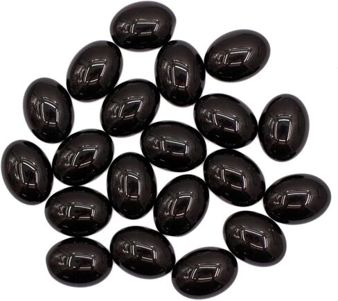 25x18mm Gemstone CAB Cabochon Flat Back Beads for Jewelry Making DIY Shaped 10Pcs, Moonstone in Kuwait