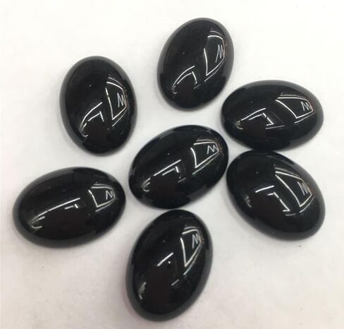 25x18mm Gemstone CAB Cabochon Flat Back Beads for Jewelry Making DIY Shaped 10Pcs, Moonstone in Kuwait