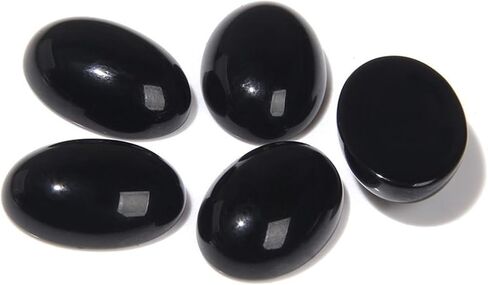 25x18mm Gemstone CAB Cabochon Flat Back Beads for Jewelry Making DIY Shaped 10Pcs, Moonstone in Kuwait