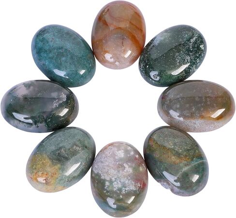 25x18mm Gemstone CAB Cabochon Flat Back Beads for Jewelry Making DIY Shaped 10Pcs, Moonstone in Kuwait