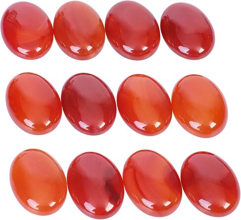 25x18mm Gemstone CAB Cabochon Flat Back Beads for Jewelry Making DIY Shaped 10Pcs, Moonstone in Kuwait
