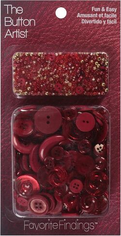 Blumenthal Lansing 10000BA76 Favorite Findings Sewing Supplies Craft Buttons, 1.6 Oz, Metallic Collection in Kuwait
