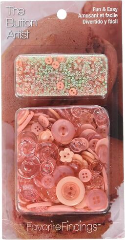 Blumenthal Lansing 10000BA76 Favorite Findings Sewing Supplies Craft Buttons, 1.6 Oz, Metallic Collection in Kuwait