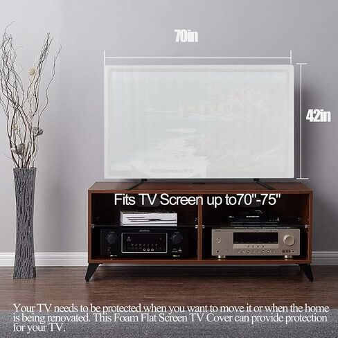 1 Pack Flat Screen TV Cover for Moving Fits Up to 70'' x 42'', TV Cover Protection During House Moving, Storing, or Home Renovation Packing Cushioning Supplies in Kuwait