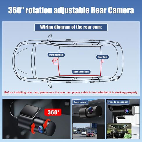 4K Dash Cam fit for Audi 2019 2020 2021 2022 2023 2024 A4 A6 Allroad A3 A5 Q5 S4 S6 Q7 A8 S8 TT A7 S5 Q3 S3 S7 RS3 RS5 RS6 e-tron (Model A), OEM Look, UHD 2160P Video, WiFi & APP, 128GB Card in Kuwait