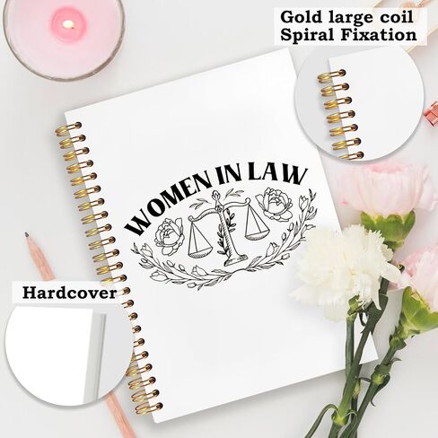 SNNDER Lawyer Notebook Journal, Lawyer Gifts for Women, Women in Law Hardcover Spiral Notebook 5.5x8.3 Inch in Saudi Arabia