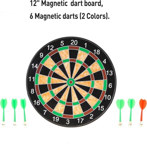 لعبة Powertrc Magnetic Dart Board ، لعبة Dart Magnetic للأطفال ، أنشطة اللعبة الداخلية - في الهواء الطلق ، هدية للفتيان الفتيات الذين تتراوح أعمارهم in Kuwait
