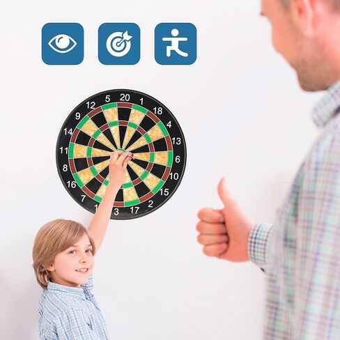 لعبة Powertrc Magnetic Dart Board ، لعبة Dart Magnetic للأطفال ، أنشطة اللعبة الداخلية - في الهواء الطلق ، هدية للفتيان الفتيات الذين تتراوح أعمارهم in Kuwait