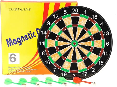 لعبة Powertrc Magnetic Dart Board ، لعبة Dart Magnetic للأطفال ، أنشطة اللعبة الداخلية - في الهواء الطلق ، هدية للفتيان الفتيات الذين تتراوح أعمارهم in Kuwait