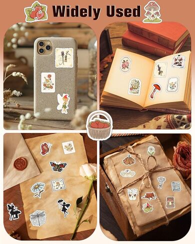 100pcs Victorian Bunny Vintage Doll Stickers, Retro Animal Petter Rabbit Journal Stickers for Scrapbooking Supplies Waterproof Junk Planner Stickers for Water Bottle Laptop in Kuwait