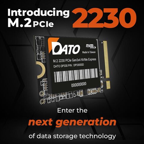 DATO 1TB SSD M.2 2230, NVMe 1.3 PCIe Gen3x4, Internal Solid State Drive, Up to 2500/1700 MB/s, DP330 Series in Kuwait
