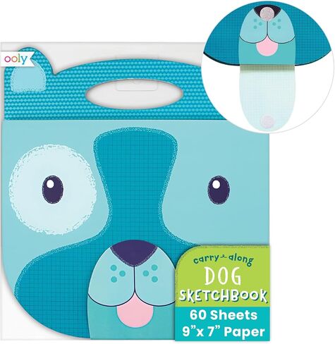 OOLY Carry Along Sketchbook for Kids, 60 Pages, 9 x 7 inches, Portable Sketch Book, Drawing Pad for Travel - Fox in Saudi Arabia