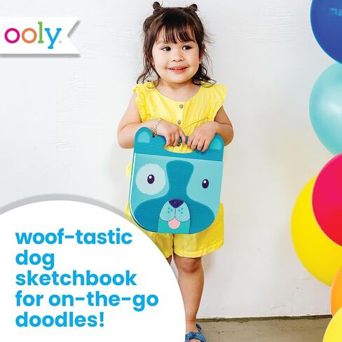 OOLY Carry Along Sketchbook for Kids, 60 Pages, 9 x 7 inches, Portable Sketch Book, Drawing Pad for Travel - Fox in Saudi Arabia