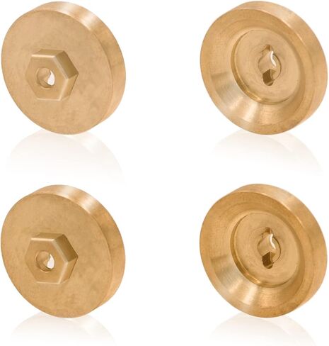 Brass Wheel Weights Hex Adapter 4Pcs for Axial SCX24 C10 AXI00001 AXI90081 in Kuwait