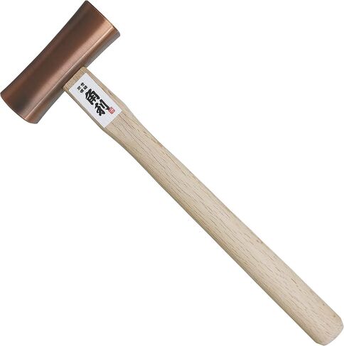KAKURI Chisel Hammer 8 oz (225g) Professional Japanese Woodworking Carpenter Hammer for Chisel, Plane, Nail, Heavy Duty Japanese Carbon Steel Bronze Plated Square Head, Made in JAPAN in Saudi Arabia