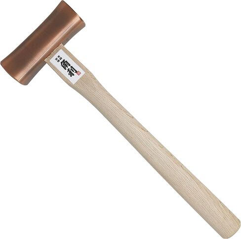 KAKURI Chisel Hammer 8 oz (225g) Professional Japanese Woodworking Carpenter Hammer for Chisel, Plane, Nail, Heavy Duty Japanese Carbon Steel Bronze Plated Square Head, Made in JAPAN in Saudi Arabia