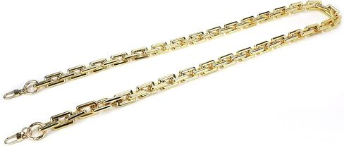 Savagrow 47.24"/120cm DIY Acrylic Resin Replacement Chain Purse Shoulder Strap with Buckle, Beige Rectangle Chain Link in Kuwait