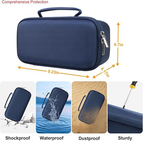 Elonbo Carrying Case ​for Blue Tees Golf Player+ GPS Speaker, Wireless Ultra Portable Bluetooth Speaker Travel Bag Golf Speaker and Rangefinder Storage Holder, Mesh Pocket Fits Charging Cable, Black in Kuwait