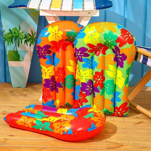 6 Pcs Inflatable Bodyboards for Water Slides,21.2 x 15 Inch Inflatable Tropical Luau Party Decorations, Kids Portable Surf Boards, Blow up Pool Board for Hawaiian Party in Saudi Arabia
