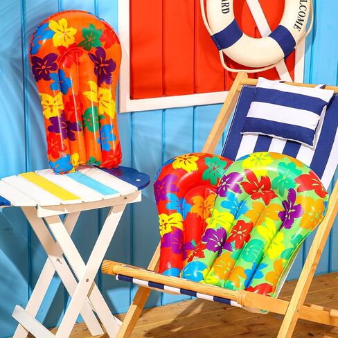 6 Pcs Inflatable Bodyboards for Water Slides,21.2 x 15 Inch Inflatable Tropical Luau Party Decorations, Kids Portable Surf Boards, Blow up Pool Board for Hawaiian Party in Saudi Arabia