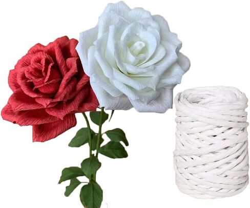 15 Yard Raffia Paper Ribbon ، 4mm paper string ملون ملون الورق الحبل الحبل الشريط للاصطاعف لصنع سلة زهرة ، غلاف الهدايا ، ديكور الحفلات in Kuwait