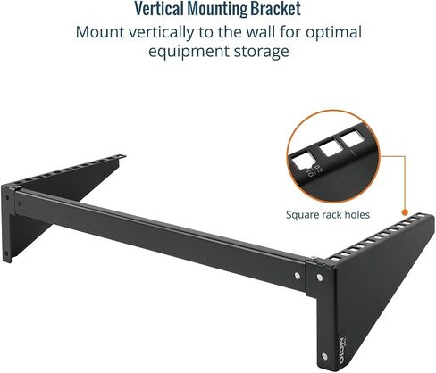 1U Vertical Wall Mount Rack,Foldable Vertical Rack and Wall Mountable Patch Panel Bracket,Server Rack for 19" Rack Mount Network,Server and Data Equipment in Saudi Arabia