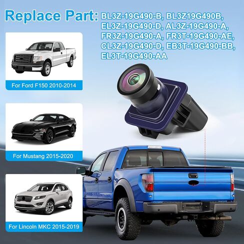 Backup Camera Compatible with Ford Fusion 2013 2014 2015 2016 Parking Assist Rear View Camera ES7T-19G490-AA ES7Z-19G490-A DS7Z-19G490-A DS7T-19G490-DD E1GT-19G490-BB in Kuwait