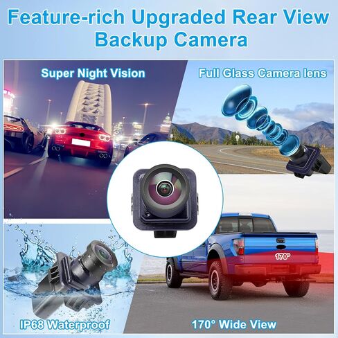 Backup Camera Compatible with Ford Fusion 2013 2014 2015 2016 Parking Assist Rear View Camera ES7T-19G490-AA ES7Z-19G490-A DS7Z-19G490-A DS7T-19G490-DD E1GT-19G490-BB in Kuwait