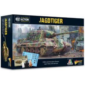 خانق أحذية المستحضرات الحربية Jagdtiger Tank 1:56 المنمنمات الطاولة - مجموعة جنود WWII المصغرة من البلاستيك ، طاولة غير مصممة أعلى 28 مم العسكرية للبالغين - حزمة التماثيل للألعاب
