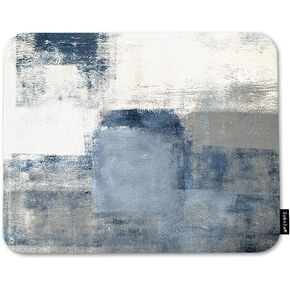 Blue and Grey Marble Mouse Pad Non-Slip Natural Rubber Base, 9.5X7.9 Inch Abstract Marble Stone Art Painting Computer Mousepad Mouse Pads for Computers, Laptop, Gaming, Office & Home