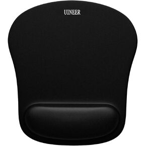Ergonomic Mouse pad with Wrist Rest, 2.3 cm high Wrist Support for Pain Relief, Non-Slip PU Base for Improved Accuracy, Mouse pad for Office, Gaming and Home