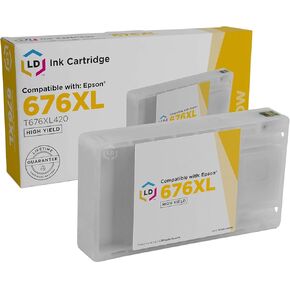 LD Products Remanufactured Replacement for Epson 676XL Ink Cartridges T676XL420 High Yield (Yellow, Single-Pack) for Workforce WP-4020 WP-4530 WP-4540 WP-4010 WP-4023 WP-4090 WP-4520 WP-4533 WP-4590