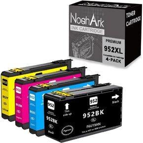 4 Packs 952XL Compatible Ink Cartridge Replacement for 952 952XL use for Officejet Pro 7740 8210 8710 8720 8740 8715 7720 8725 8730 8735 8745 Printer (Black Cyan Magenta Yellow, 4-Pack)