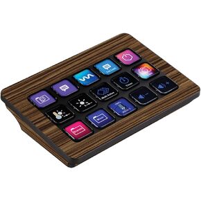 Maysyskins الجلد متوافق مع Elgato Stream Deck Mk.2 - Dark Zebra Wood | غلاف الالتفاف الواقي ، الدائم ، والفريد من نوعه | من السهل تطبيق ، إزالة وتغيير النمط | صنع في الولايات المتحدة