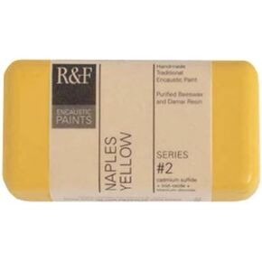 طلاء R & F Encaustic ، 40 مل ، نابولي الأصفر